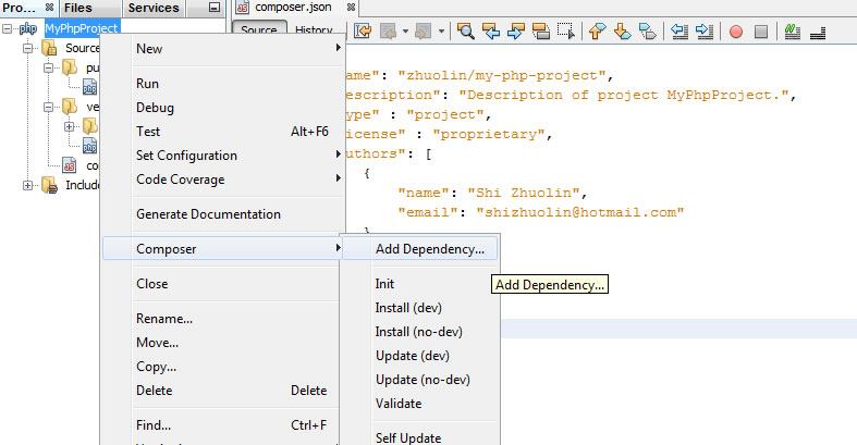composer-add-dependencyl